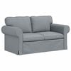 vidaXL Canapea Gri deschis 155 x 82 x 80 cm țesătură