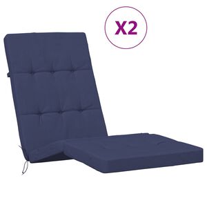 vidaXL Perne pentru exterior 2 buc. Țesătură Albastru marin