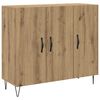 vidaXL Bufet Stejar Artizanal 90 x 32,5 x 80 cm Lemn compozit