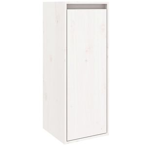 vidaXL Dulap de perete, alb, 30x30x80 cm, lemn masiv de pin