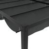 vidaXL Foișor de grădină cu acoperiș retractabil antracit 3x3 m oțel