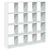 vidaXL Bibliotecă, alb, 137,5x29x137,5 cm, lemn prelucrat