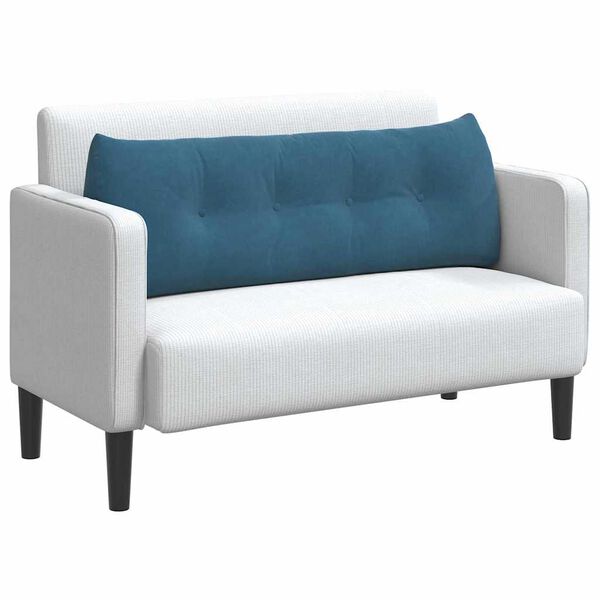 vidaXL Perna pentru spate albastru 140 x 24 x 50 cm Catifea