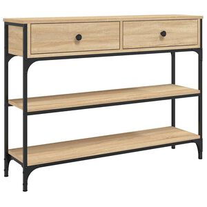 vidaXL Măsuță consolă, stejar sonoma, 100x25x75 cm, lemn prelucrat