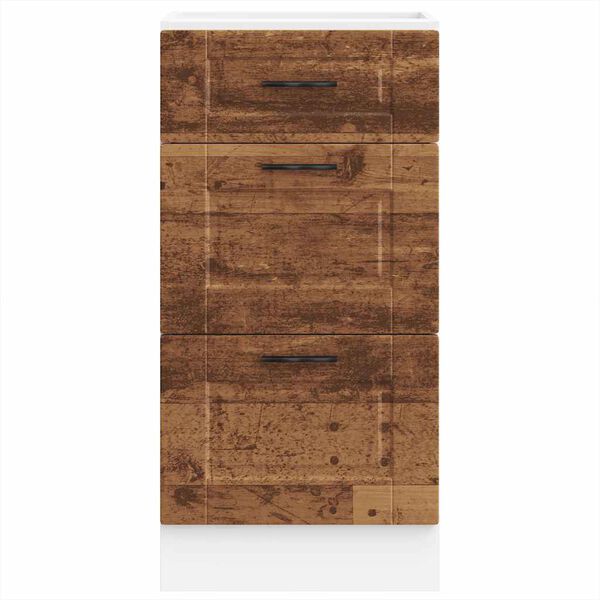 vidaXL Dulap bază de bucătărie „Porto” Lemn vechi, lemn de inginerie