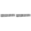 vidaXL Dulapuri de perete 2 buc. gri beton 99x18x16,5cm lemn prelucrat