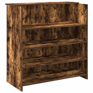 vidaXL Birou de recepție stejar afumat 100x50x103,5 cm lemn prelucrat