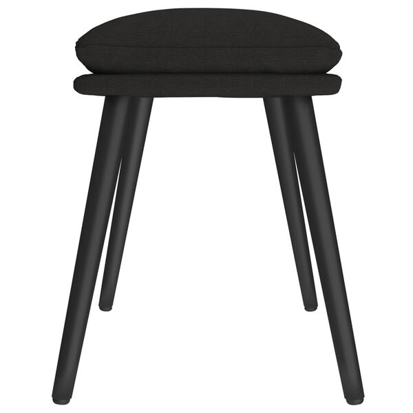 vidaXL Taburet, negru, 45x29,5x35 cm, material textil