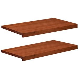 vidaXL Pervazuri 2 buc. Maro 80x 40 x 2 cm Lemn de fag masiv