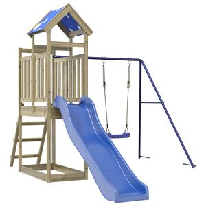 vidaXL Set de joacă pentru exterior, lemn de pin impregnat