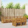 vidaXL Seturi de canapele 8 pcs natural Lemn Solid de Acacia
