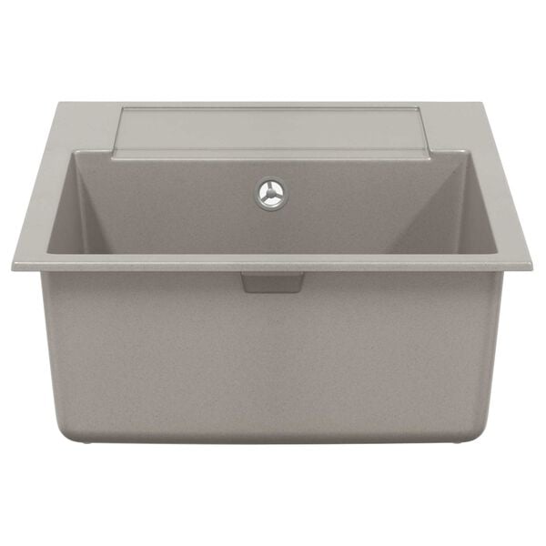 vidaXL Chiuvetă Gri 780 x 500 mm 80% Quartz și 20% Rășină