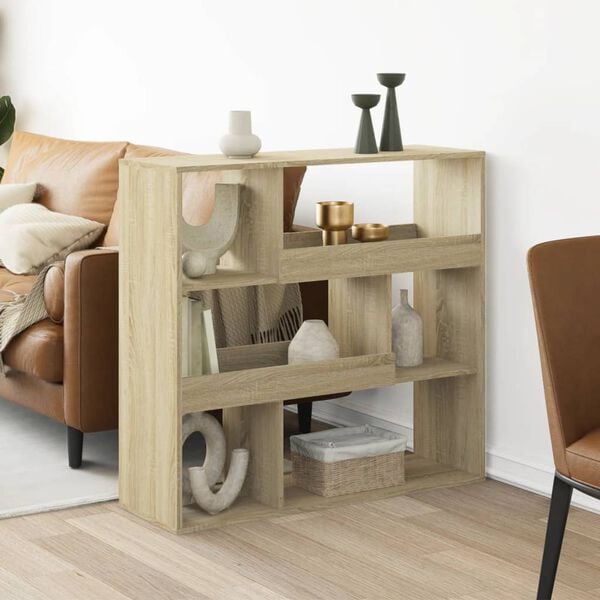 vidaXL Separator cameră, stejar sonoma, 100x33x94,5 cm, lemn prelucrat