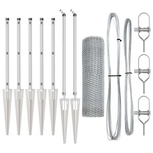 vidaXL St&acirc;lp de gard. Argintiu