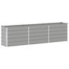 vidaXL Jardinieră Gri deschis 290 x 50 x 75 cm Oțel Galvanizat