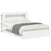 vidaXL Cadru de pat cu depozitare Alb 150 x 200 cm Lemn prelucrat