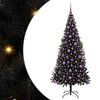 vidaXL Brad de Crăciun Negru 180 cm PVC