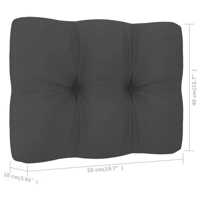 vidaXL Perne de canapea din paleți, 2 buc., antracit