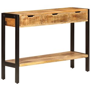 vidaXL Servantă cu 3 sertare, 110x35x75 cm, lemn masiv de mango