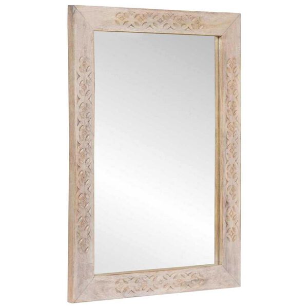 vidaXL Oglindă pentru baie cu oglindă Alb 70 x 50 x 2,5 cm