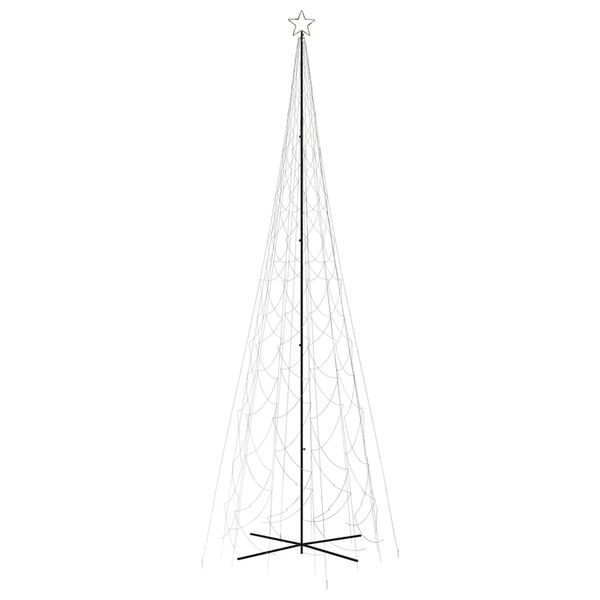 vidaXL Brad de Crăciun conic, 3000 LED-uri, alb cald, 230x800 cm
