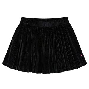 Fusta plisată pentru copii cu lurex, negru, 128