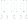 vidaXL Lumini lună și stele, 138 LED-uri, alb rece, cu telecomandă