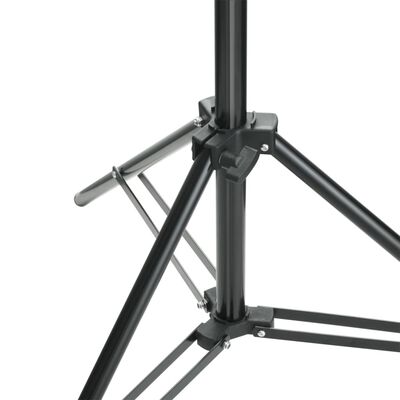 vidaXL Sistem de suport fundal, 500 x 300 cm, negru