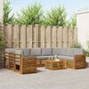 vidaXL Seturi de canapele cu pernă 10 pcs Gri natural și deschis