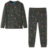 vidaXL Pijamale pentru copii cu m&acirc;neci lungi ninja kaki 104