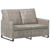 vidaXL Canapea cu 2 locuri Gri deschis 130 x 81 x 82 cm