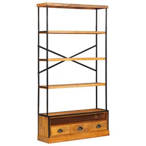vidaXL Bibliotecă cu 5 etaje natural 100 x 30 x 180 cm