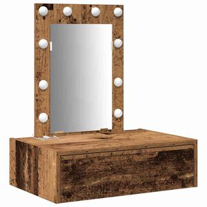 vidaXL Masă de Machiaj Maro 60 x 40 x 70 cm Lemn prelucrat