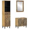 vidaXL Set mobilier de baie, 3 piese, lemn masiv de mango