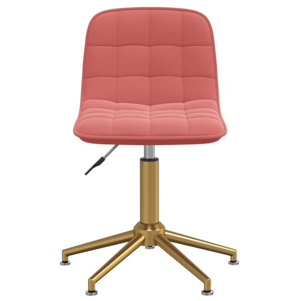 vidaXL Scaun de birou, roz, catifea