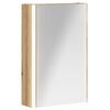 vidaXL Dulap cu oglindă pentru baie Stejar artizanal 33 x 11,5 x 50 cm