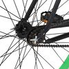 vidaXL Bicicletă cu angrenaj fix, negru și verde, 700c, 51 cm