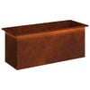 vidaXL Jardinieră de grădină cu LED Ruginit 40 x 100 x 40 cm