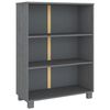 vidaXL Raft cărți &bdquo;HAMAR&rdquo; gri &icirc;nchis 85x35x112 cm, lemn masiv de pin