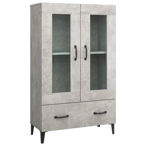 vidaXL Dulap &icirc;nalt, gri beton, 70x31x115 cm, lemn compozit