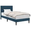 vidaXL Cadru de pat cu headboard albastru 90 x 200 cm Catifea