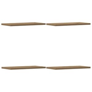 vidaXL Rafturi de perete, 4 buc., stejar artizanal, 40x20x1,5 cm, lemn
