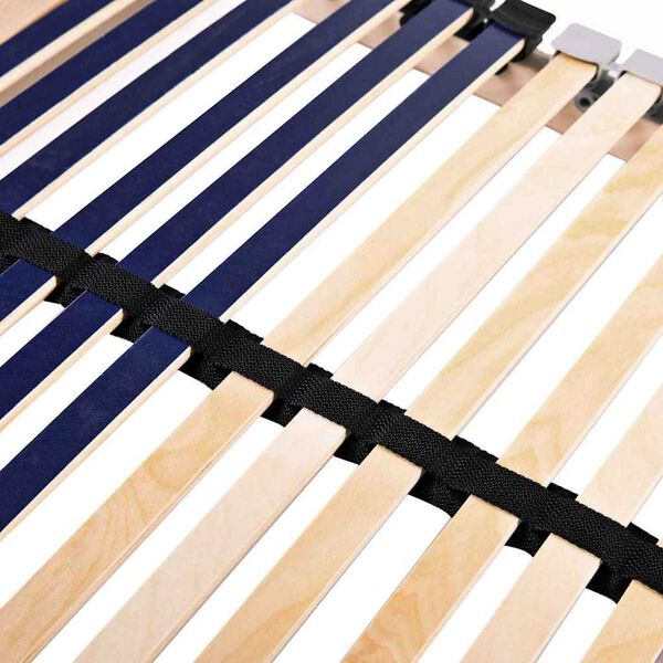 vidaXL Bază cu lamele Maro 100 x 190 cm Lemn de fag masiv