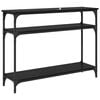 vidaXL Masă de consolă Stejar Negru 100 x 29 x 75 cm Lemn compozit