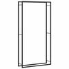 vidaXL Suport pentru lemne de foc, negru mat, 110x28x214 cm, oțel