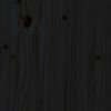vidaXL Pat de zi extensibil, negru, 2x(90x190) cm, lemn masiv de pin