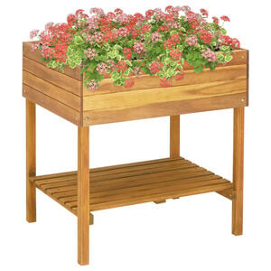 vidaXL Jardinieră &icirc;naltă, 78,5 x 58,5 x 78,5 cm, lemn masiv de acacia