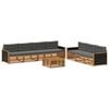 vidaXL Set de canapele de exterior 8 pcs Natural și Antracit