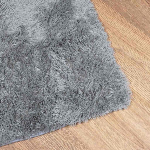 vidaXL Covor shaggy cu pom &icirc;nalt, NAVARRA, gri deschis, 160x230 cm