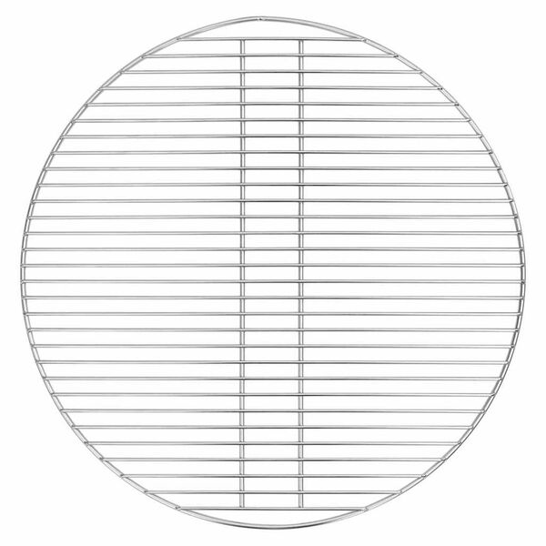 vidaXL Grătar pentru grătar Argintiu 57 x 57 cm Oţel inoxidabil